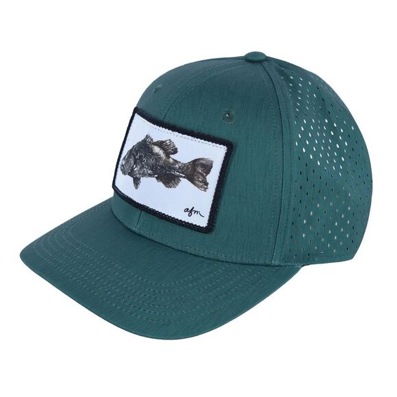 Midwest and Beyond Largemouth Bass Gyotaku Rempa Trucker Hat - Picture 2 of 3